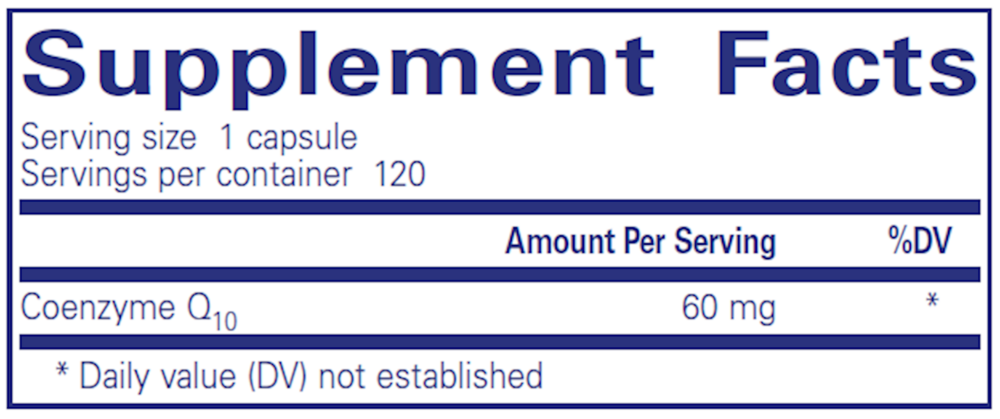 Product image for CoQ10 60mg.