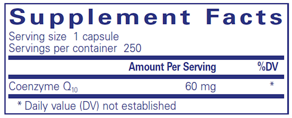 Product image for CoQ10 60mg.