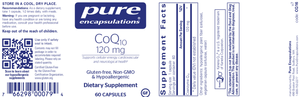 Product image for CoQ10 120mg.