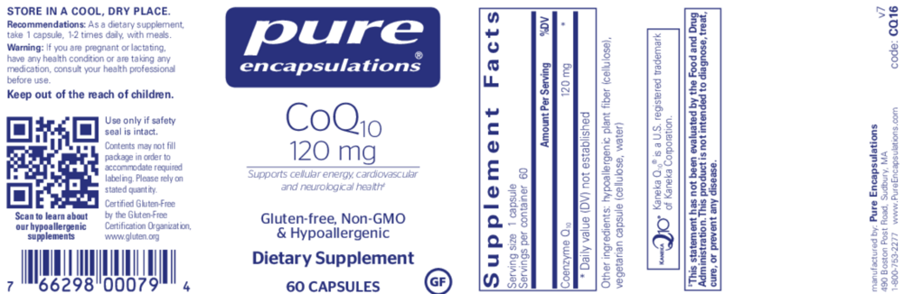 Product image for CoQ10 120mg.