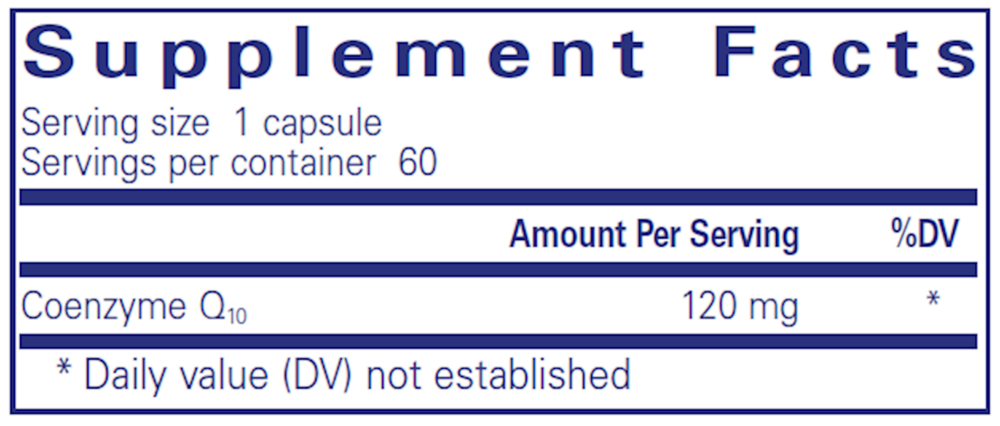Product image for CoQ10 120mg.