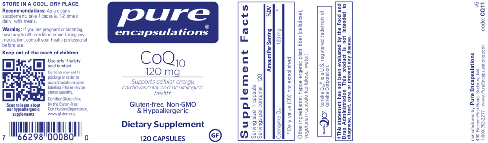 Product image for CoQ10 120mg.