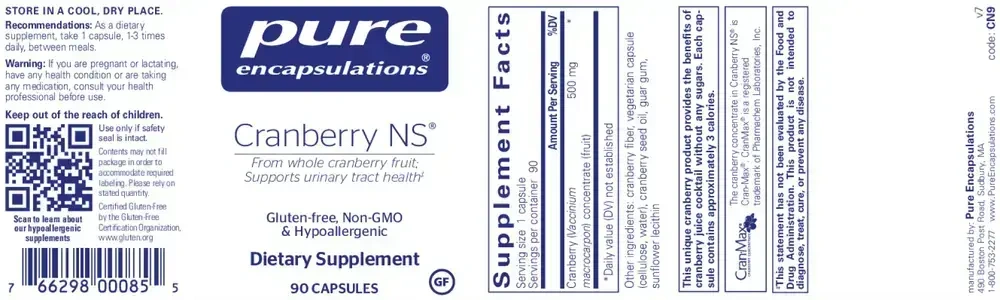 Product image for Cranberry NS.