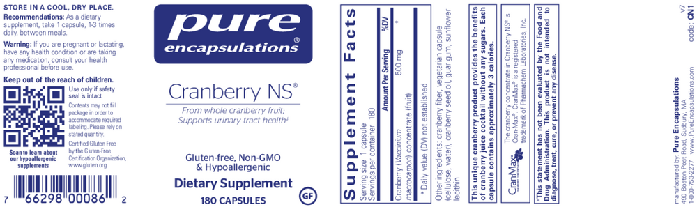 Product image for Cranberry NS.