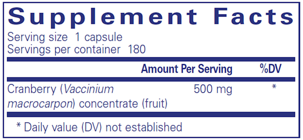 Product image for Cranberry NS.
