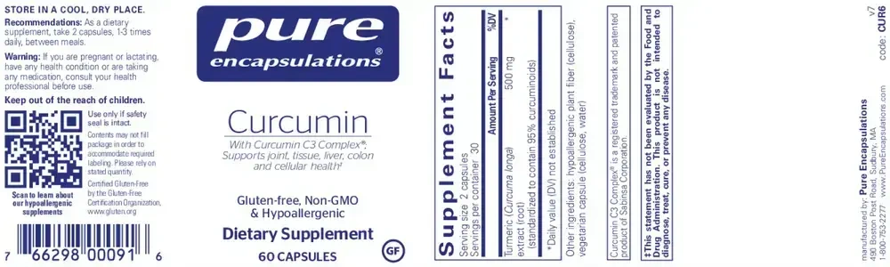 Product image for Curcumin.