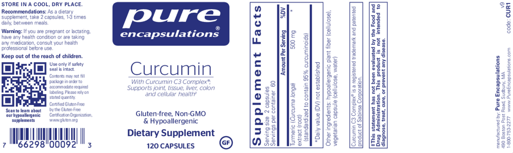 Product image for Curcumin.