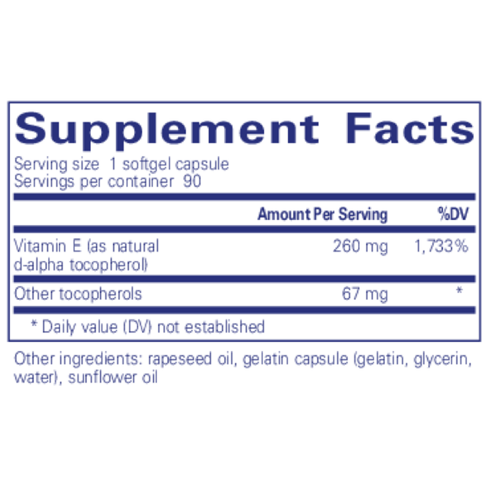 Product image for Vitamin E.