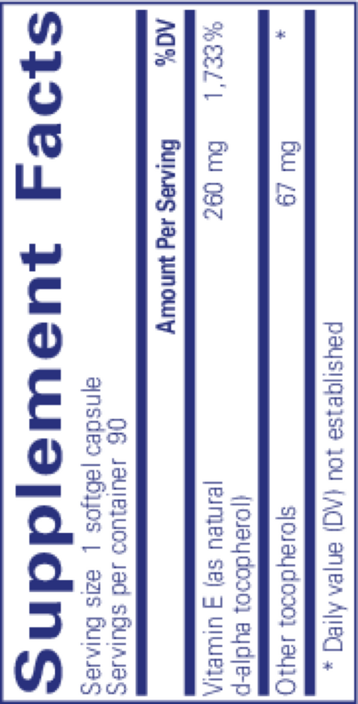 Product image for Vitamin E.