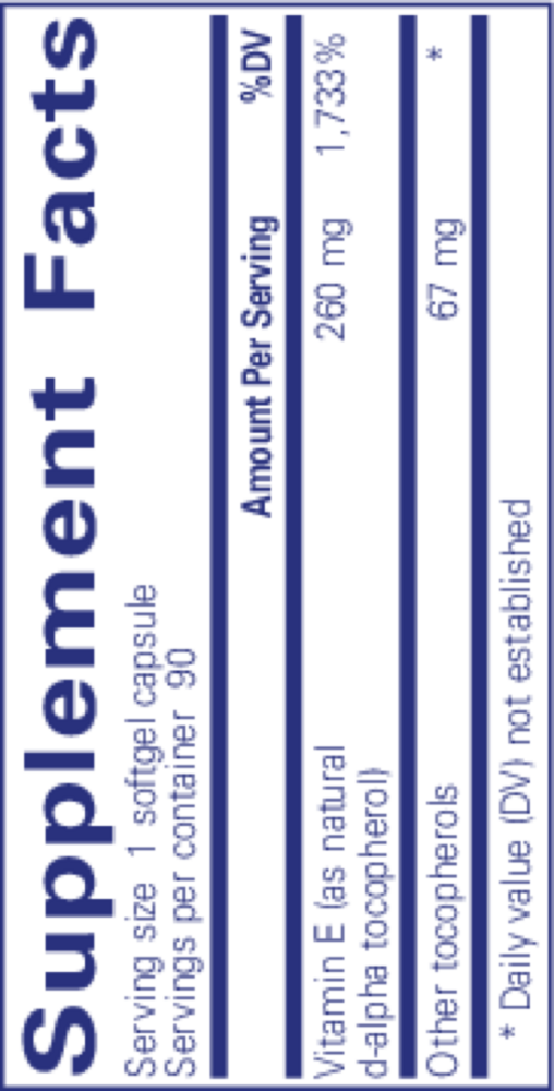 Product image for Vitamin E.