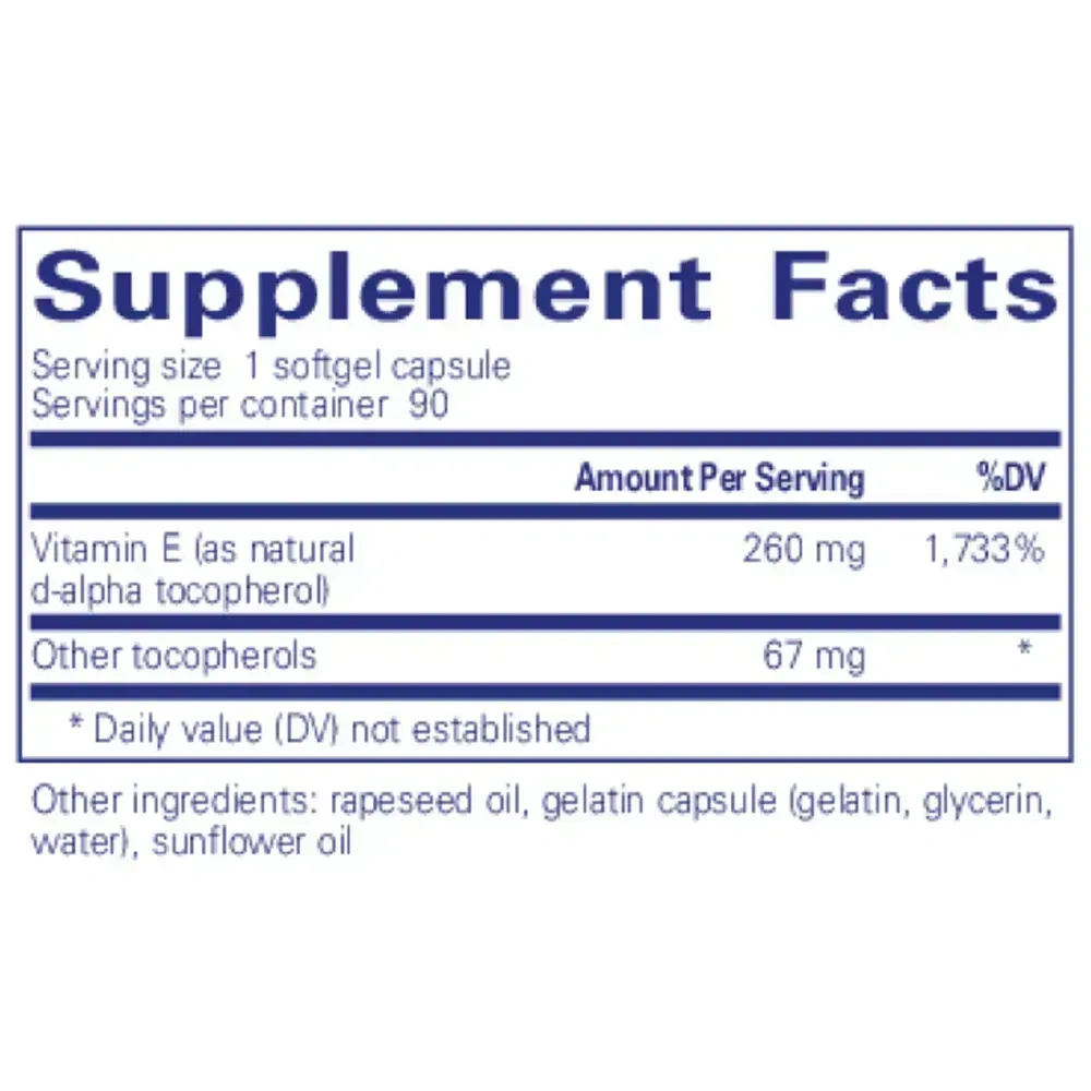 Product image for Vitamin E.
