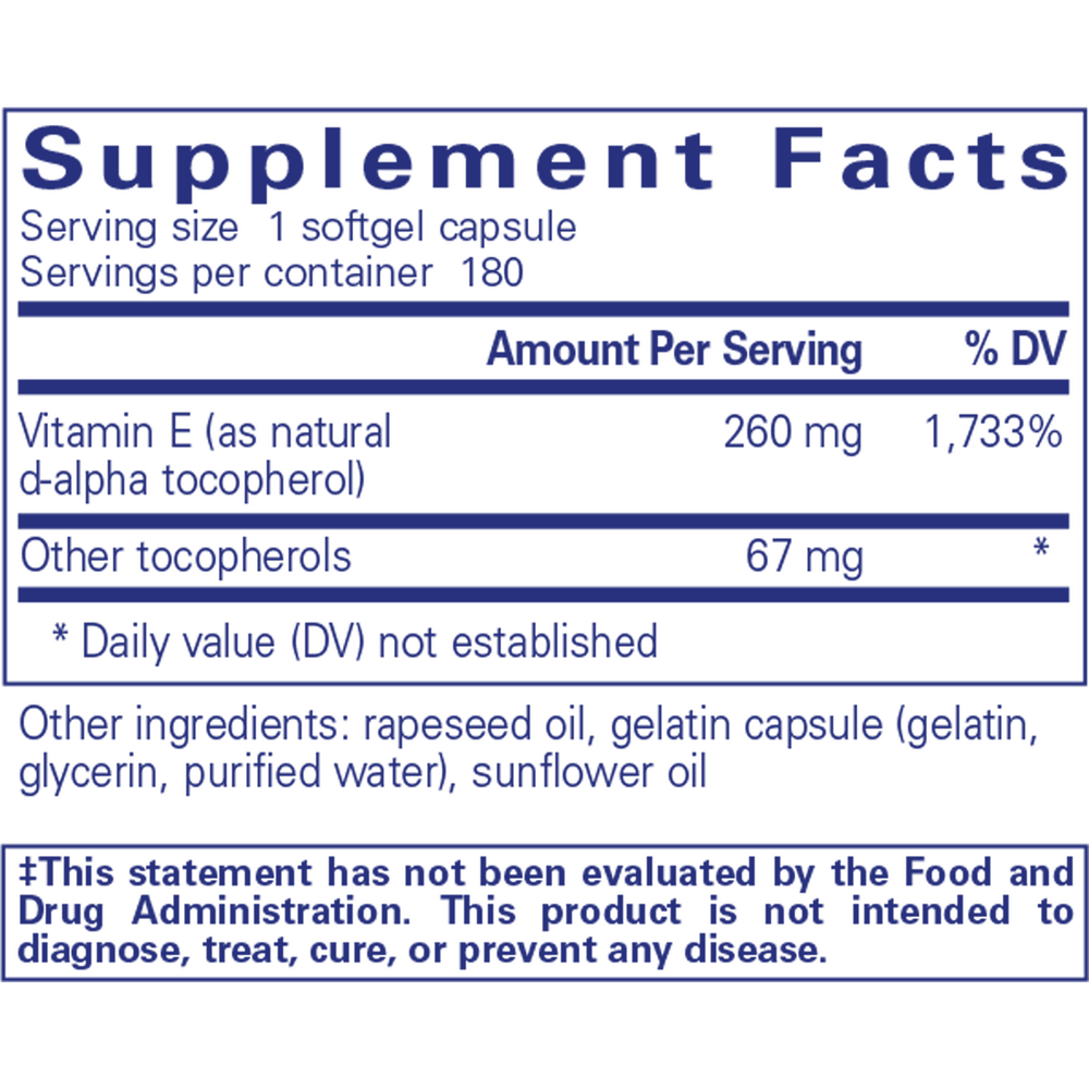 Product image for Vitamin E.