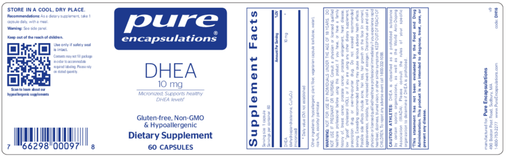 Product image for DHEA 10mg.