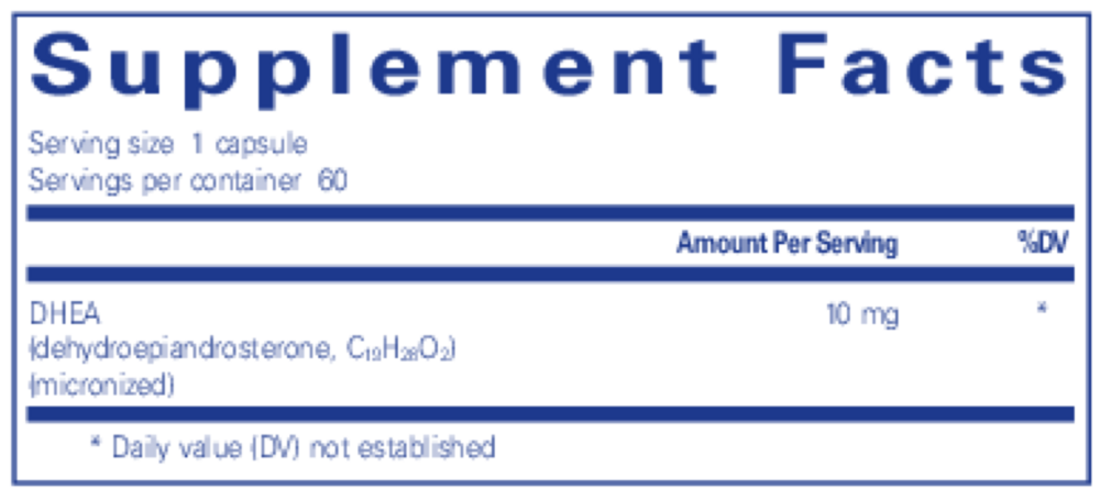 Product image for DHEA 10mg.