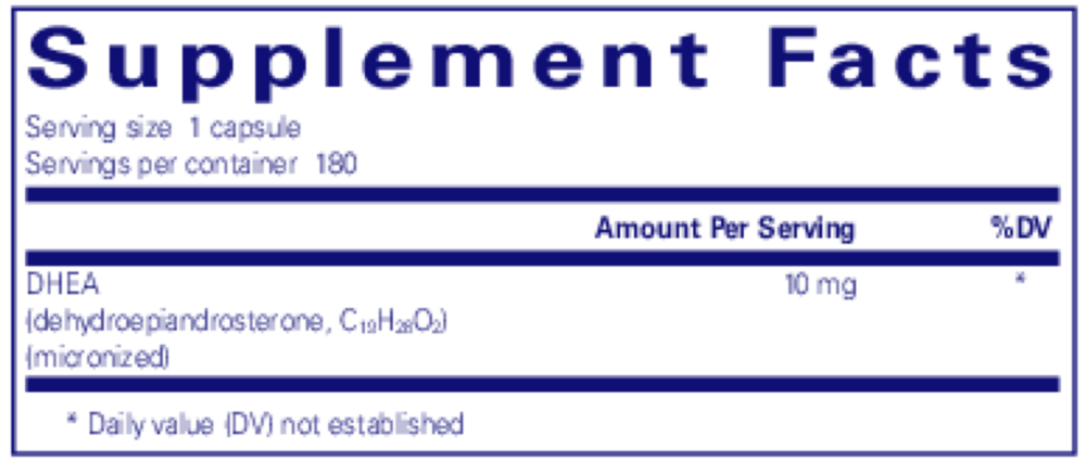Product image for DHEA 10mg.