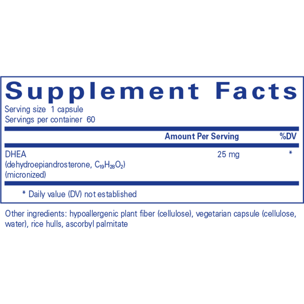 Product image for DHEA 25mg.