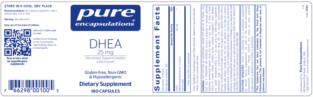 Product image for DHEA 25mg.