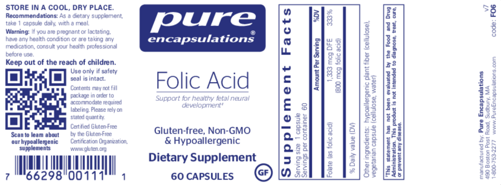 Product image for Folic Acid.