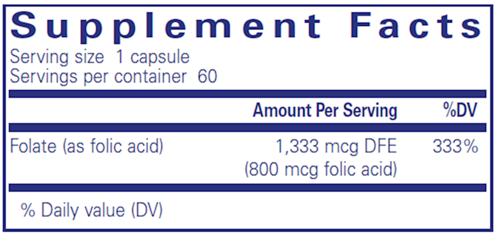 Product image for Folic Acid.