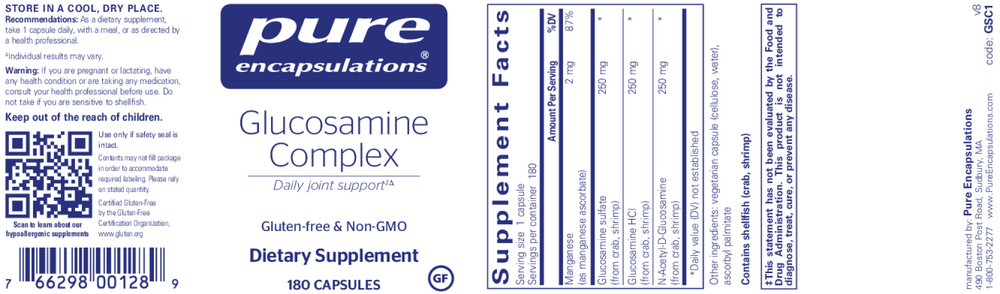 Product image for Glucosamine Complex.