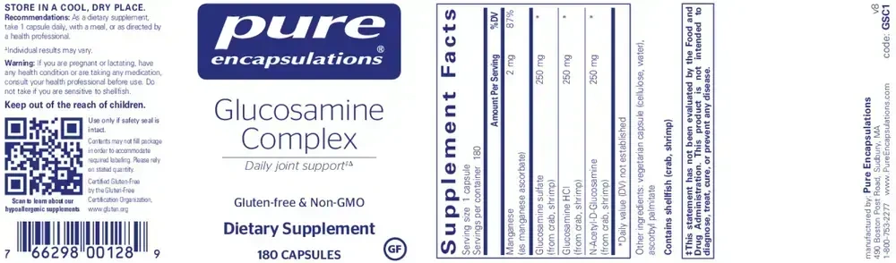 Product image for Glucosamine Complex.