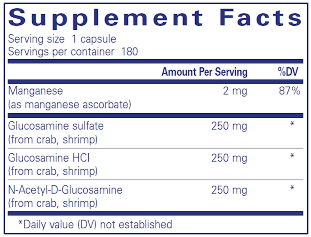 Product image for Glucosamine Complex.