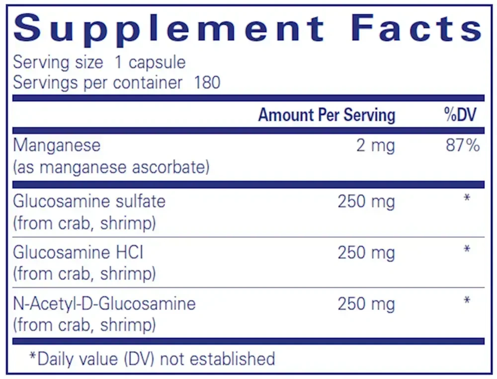 Product image for Glucosamine Complex.