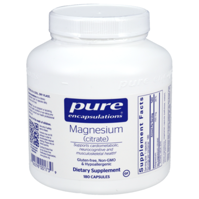 Magnesium (Citrate) 180 capsules