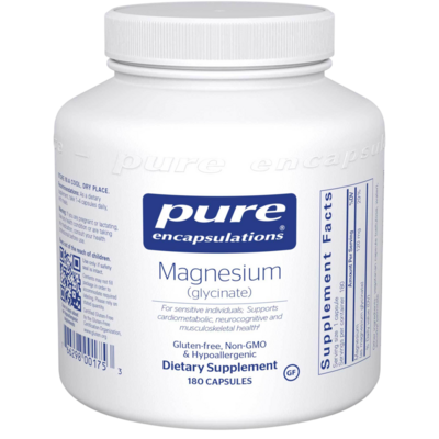 Magnesium Glycinate, 120 mg 180 capsules