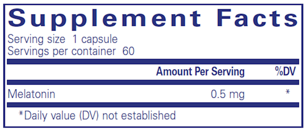 Product image for Melatonin 0.5mg.