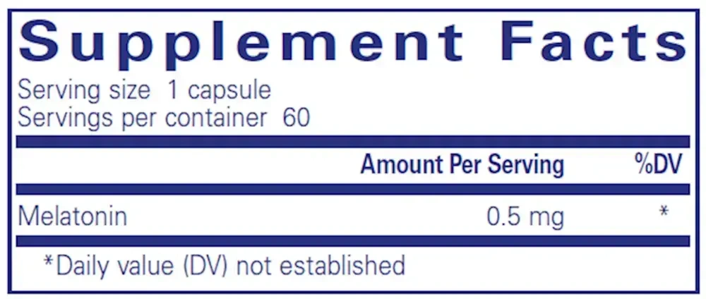 Product image for Melatonin 0.5mg.