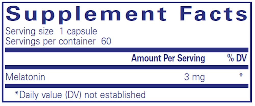 Product image for Melatonin 3mg.