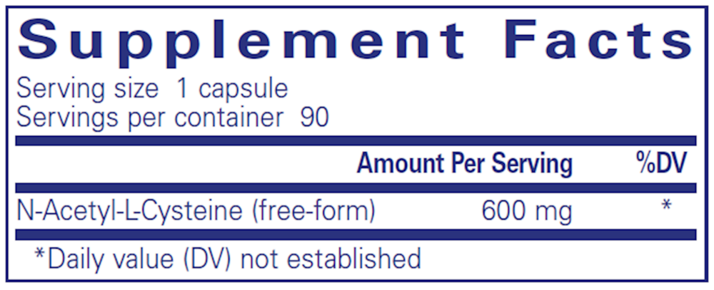Product image for NAC 600mg.