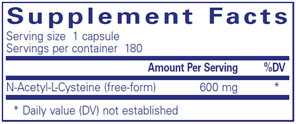 Product image for NAC 600mg.