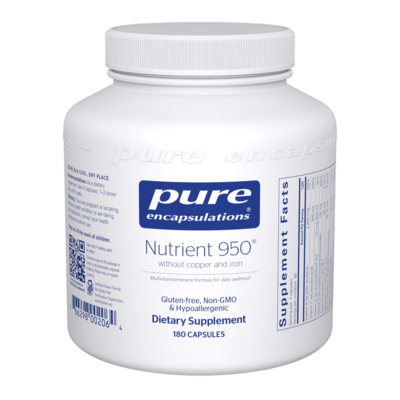 Nutrient 950® without Copper & Iron 180 capsules