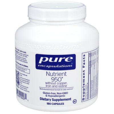 Nutrient 950 W/O Cu,Fe & I 180 capsules