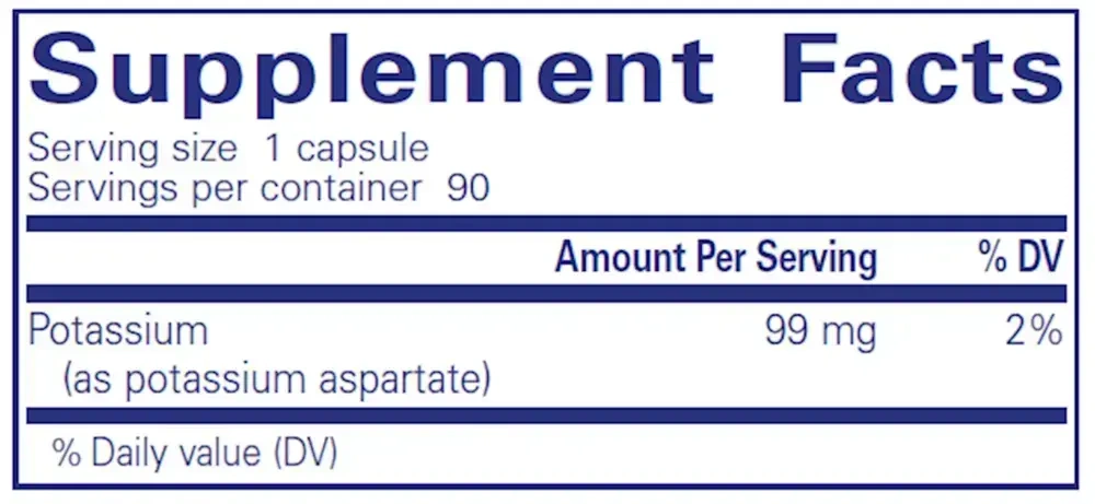 Product image for Potassium (Aspartate).