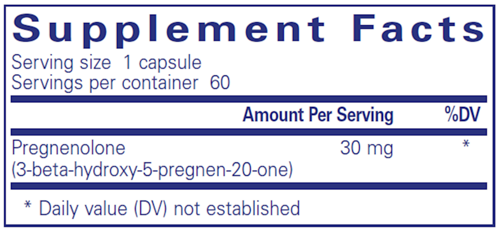 Product image for Pregnenolone 30mg.
