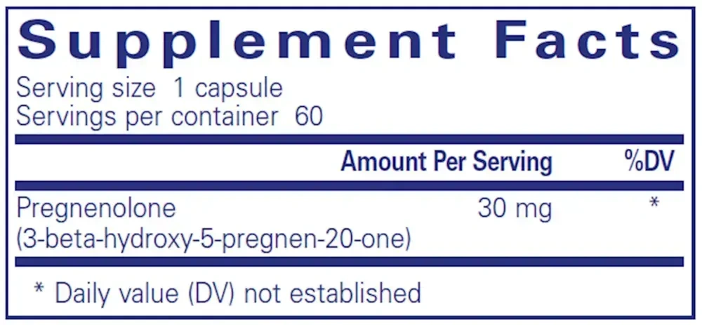 Product image for Pregnenolone 30mg.