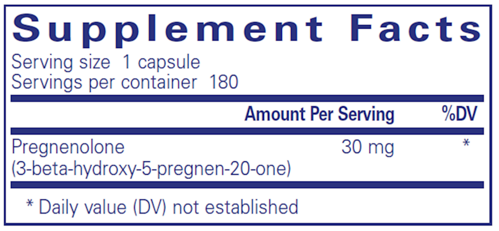 Product image for Pregnenolone 30mg.