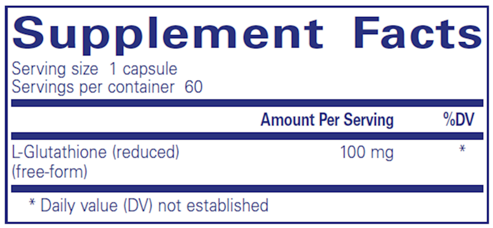 Product image for Reduced Glutathione.