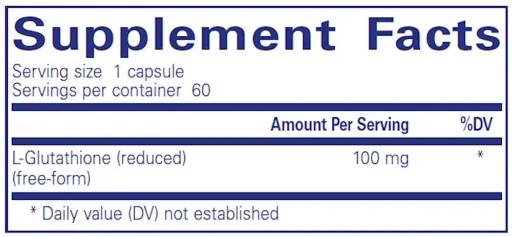 Product image for Reduced Glutathione.