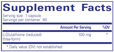 L-Glutathione 100mg (reduced)