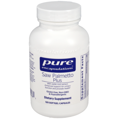 Product image for Saw Palmetto Plus (120 Softgel Capsules). Discontinued.