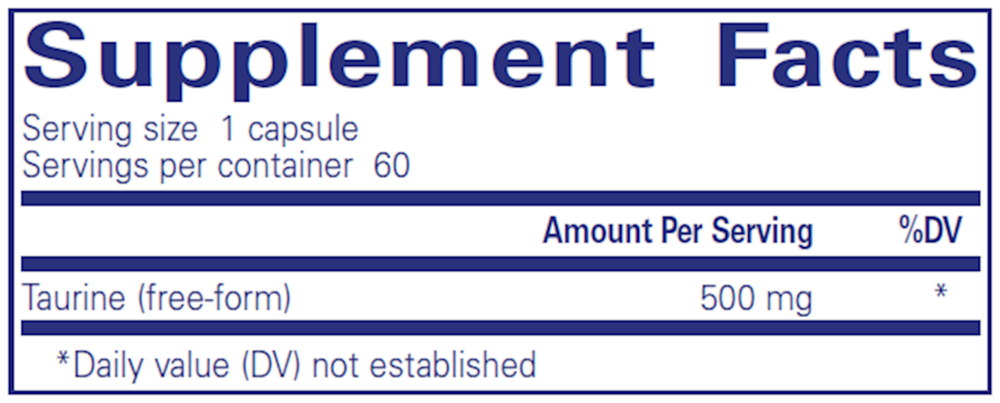 Product image for Taurine 500mg.