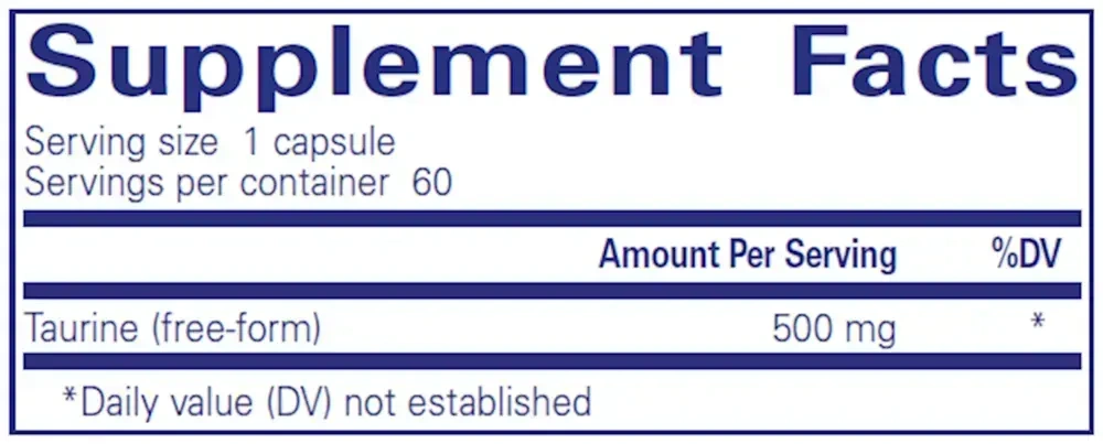 Product image for Taurine 500mg.
