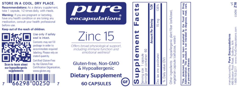 Product image for Zinc 15.