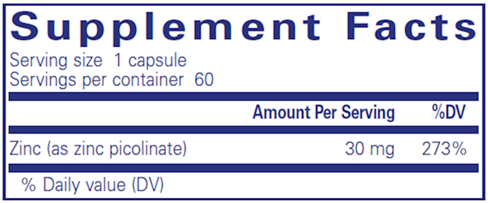 Product image for Zinc 30.