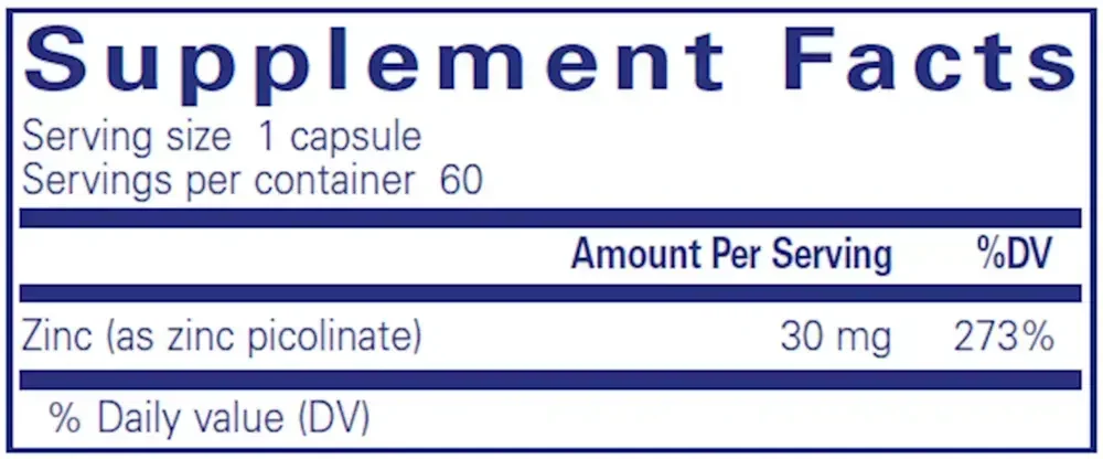 Product image for Zinc 30.