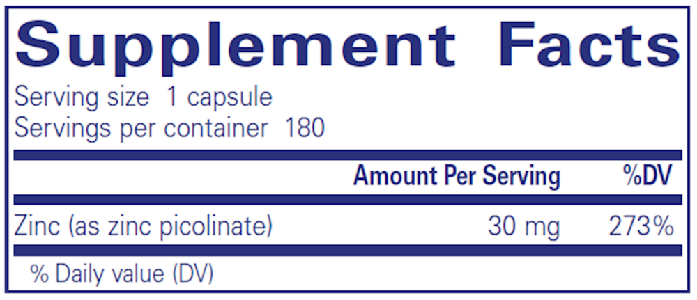 Product image for Zinc 30.